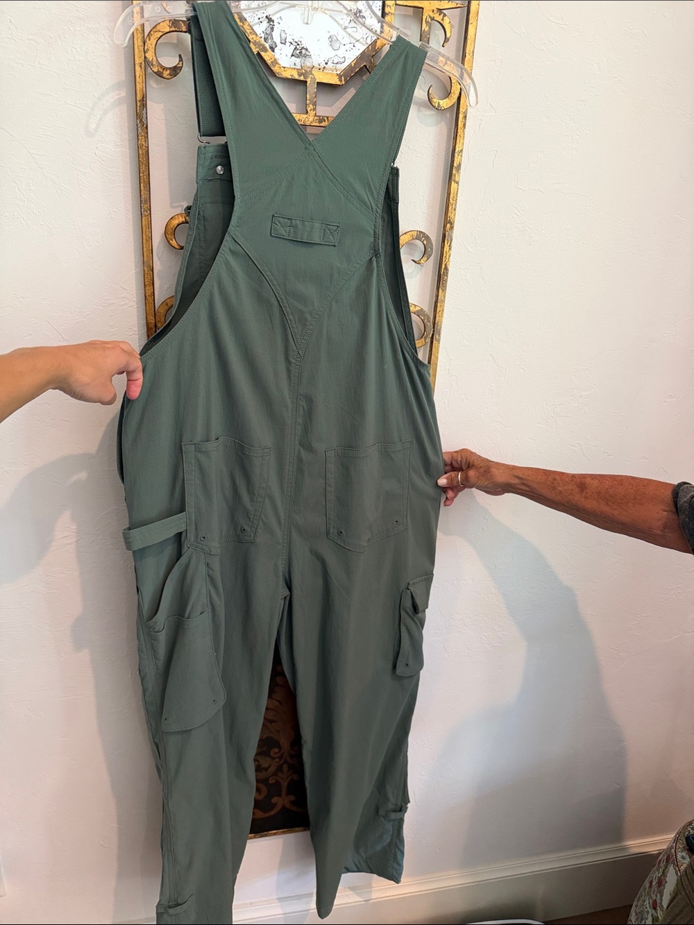 Women's Duluth Green Utility Overalls - Picture 6 of 6